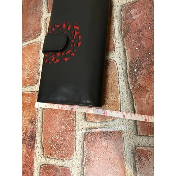 Rolfs Trifold Red/black  Leather Wallet - Picture 10 of 10